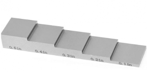 5 Step Calibration Block .1-.5" 1018 Steel