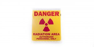 Radiation Sign "Caution Radiation Area Authorized Personnel Only"