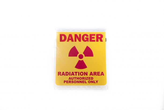 Radiation Sign "Caution Radiation Area Authorized Personnel Only"