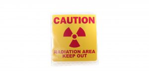 Radiation Sign "Caution Radiation Area Keep Out"