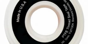 White PTFE Thread Sealant Tape, 1/2 in x 300 in (144 RL/case)