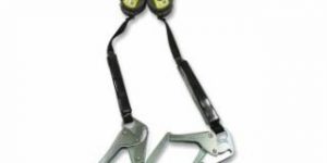 Turbolite™+ Twin Fall Limiter, Vectran, 6 ft L, Carabiner with G2 Connector, Locking Snap Hook, 420