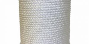 Twisted Nylon Ropes, 1/2 in x 600 ft, Nylon, White