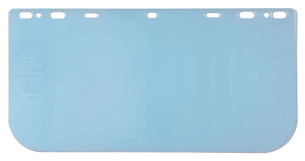PETG Face Shield – 8 × 16 in. – .040 in. Thick – Clear