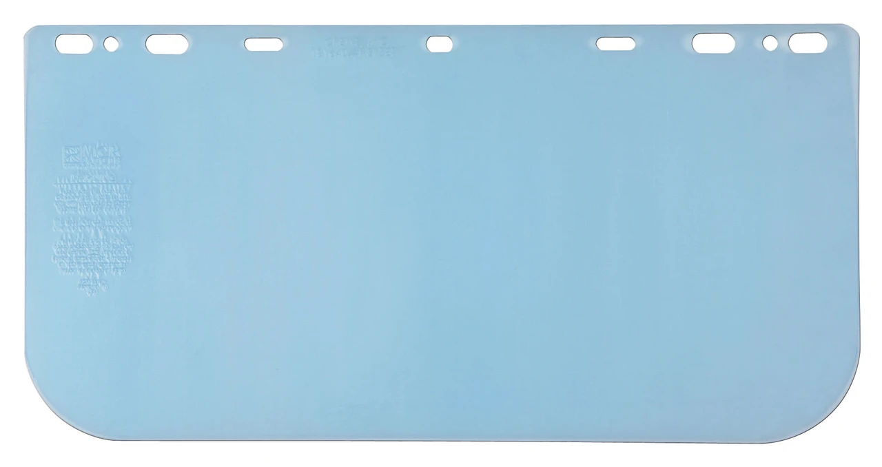 PETG Face Shield – 8 × 16 in. – .040 in. Thick – Clear