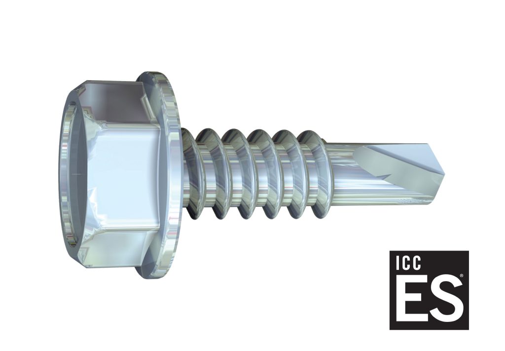 10 x 1-in Hex Head, Fine Thread, Tek 3 Drill Point Clear Zinc Screws (Bulk - 5,000/Box)