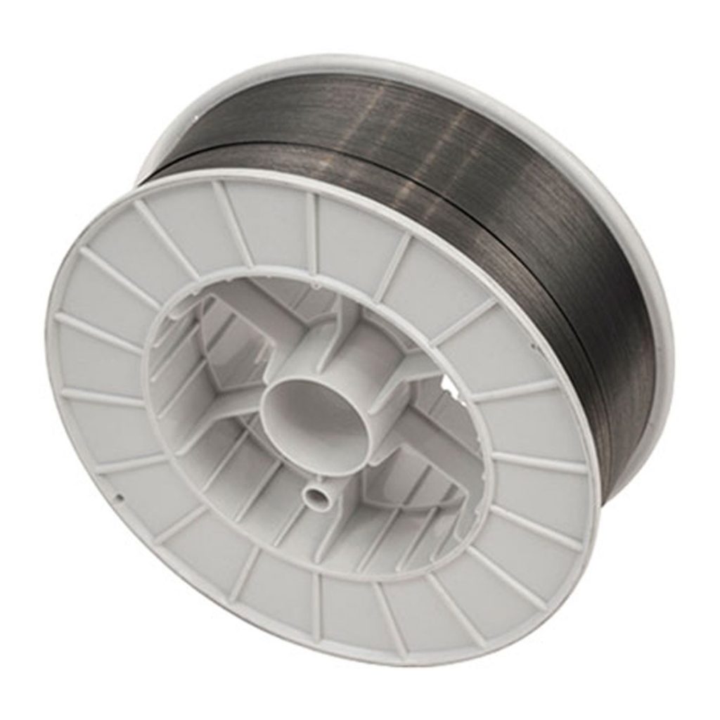 E71T-1 gas-shielded flux-cored welding wire on a 33-pound spool