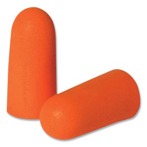 Resistor® 32 Disposable Foam Earplug, Polyurethane Foam, Orange, Uncorded (200 count)
