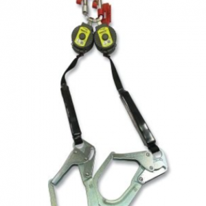 Turbolite™+ Twin Fall Limiter, Vectran, 6 ft L, Carabiner with G2 Connector, Locking Snap Hook, 420