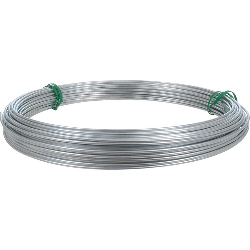 Nine-gauge galvanized steel tie-wire coil