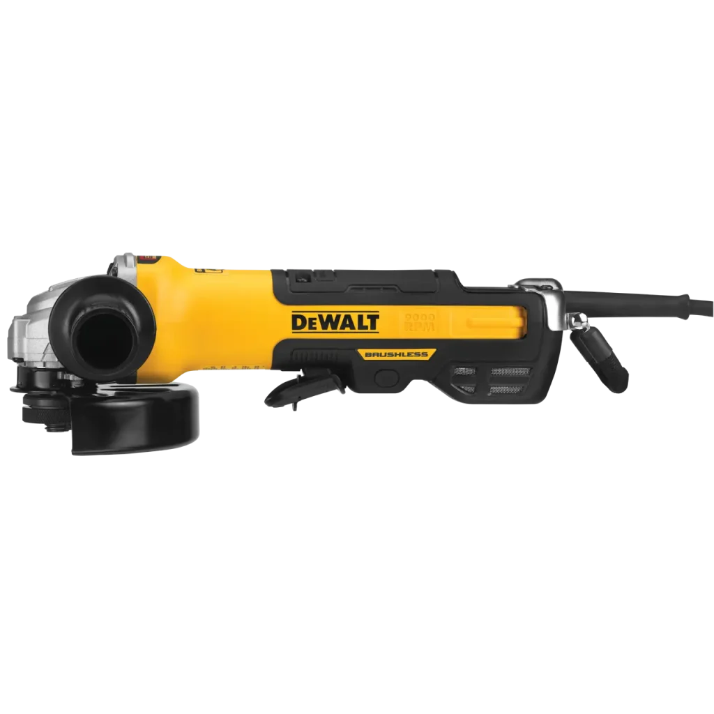 DEWALT DWE43244N 5-6 in Brushless Paddle Switch Angle Grinder with Kickback Brake