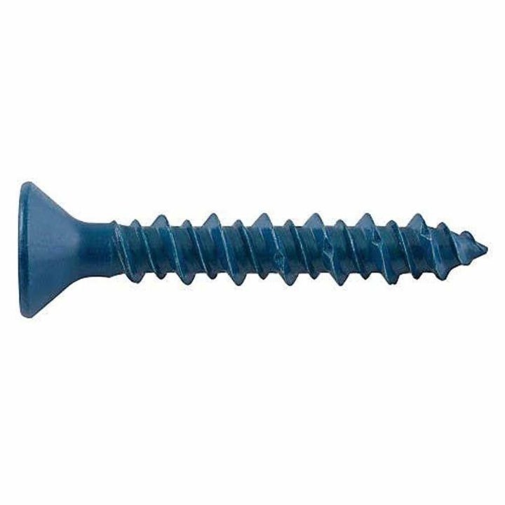 DEWALT UltraCon Plus blue flat head concrete screw