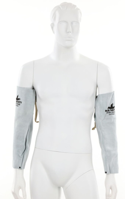 MCR Safety 38418MW gray leather welding sleeves