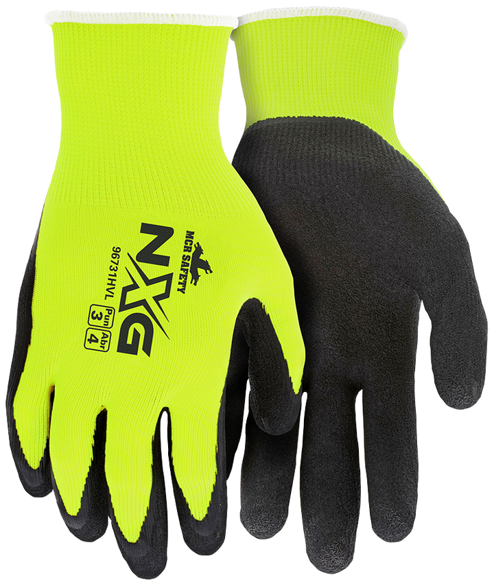 MCR Safety 96731HV lime high-visibility work gloves