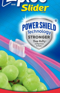 Ziploc® Brand Slider Storage Bags with Power Shield Technology, Gallon, 60 Count (5/case)