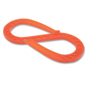 Quick Hook-Overhead Hanging Cable Protector, 0.5 in H x 4 in W x 9 in L, 20° Bend, Orange