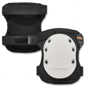 ProFlex® 315HL Abrasion-Resistant Knee Pads, Long Hard Cap, Hook-and-Loop, Black/Gray