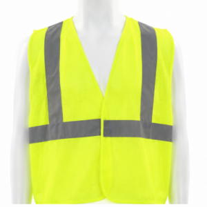 Eco Hi-Vis Reflective Lime Safety Vest Type R Class 2