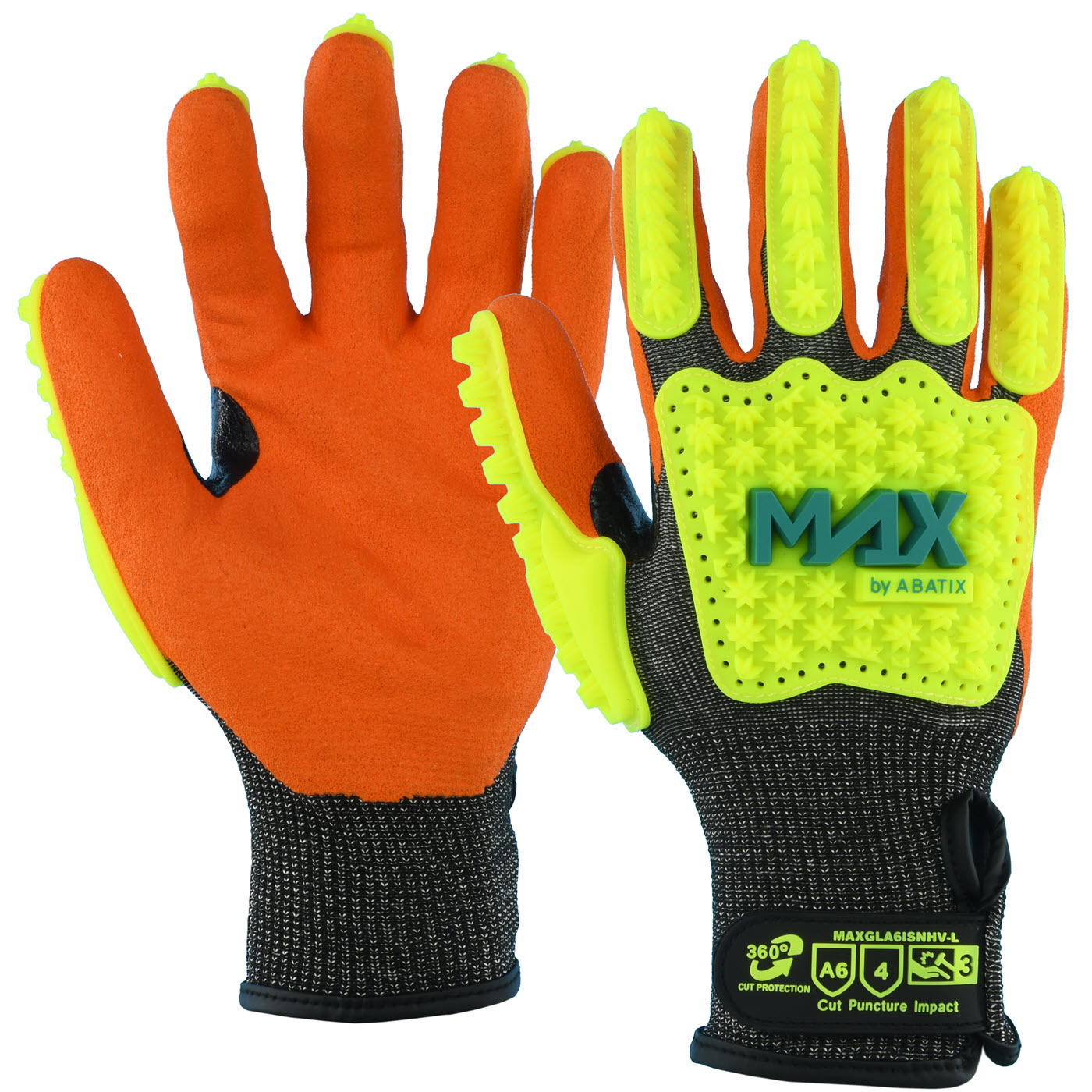 MAX by ABATIX A6 cut-resistant impact glove, size small