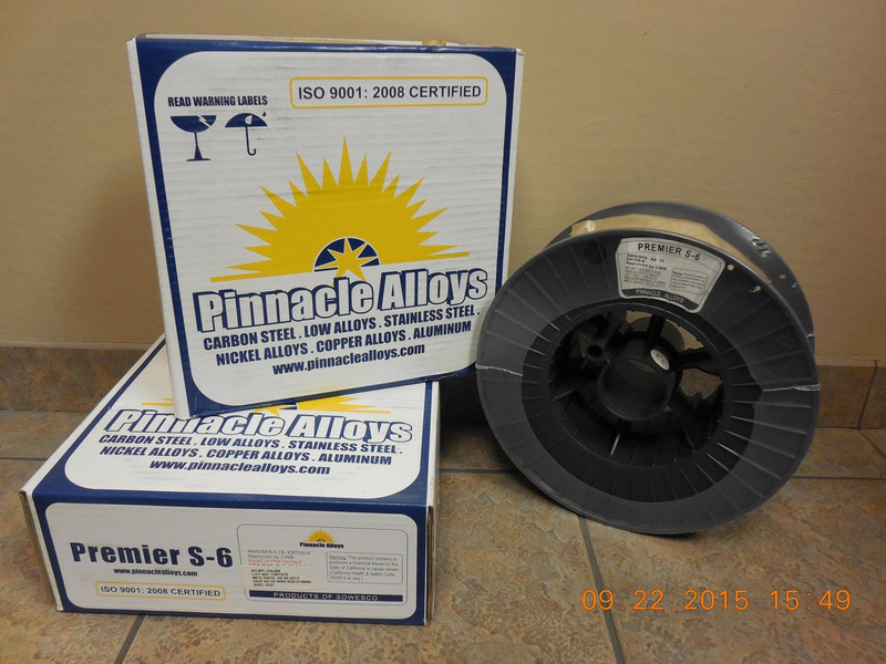 Pinnacle Alloys Premier S-6 ER70S-6 .035 inch 33 pound MIG wire spool