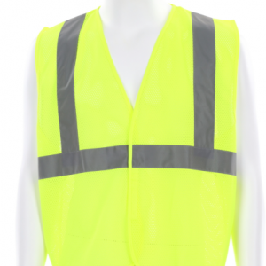 Eco Hi-Vis Reflective Lime Safety Vest Type R Class 2 - 2X