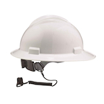 Coil Hard Hat Lanyard, Clamp, 13in.L, Black