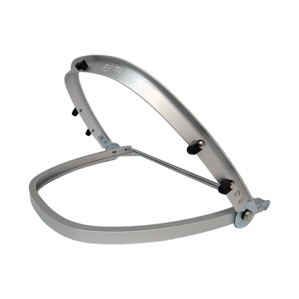 Headgear Bracket, Silver, 16 in L, 8 in H, Aluminum Rim Cam Lock Headgear Bracket