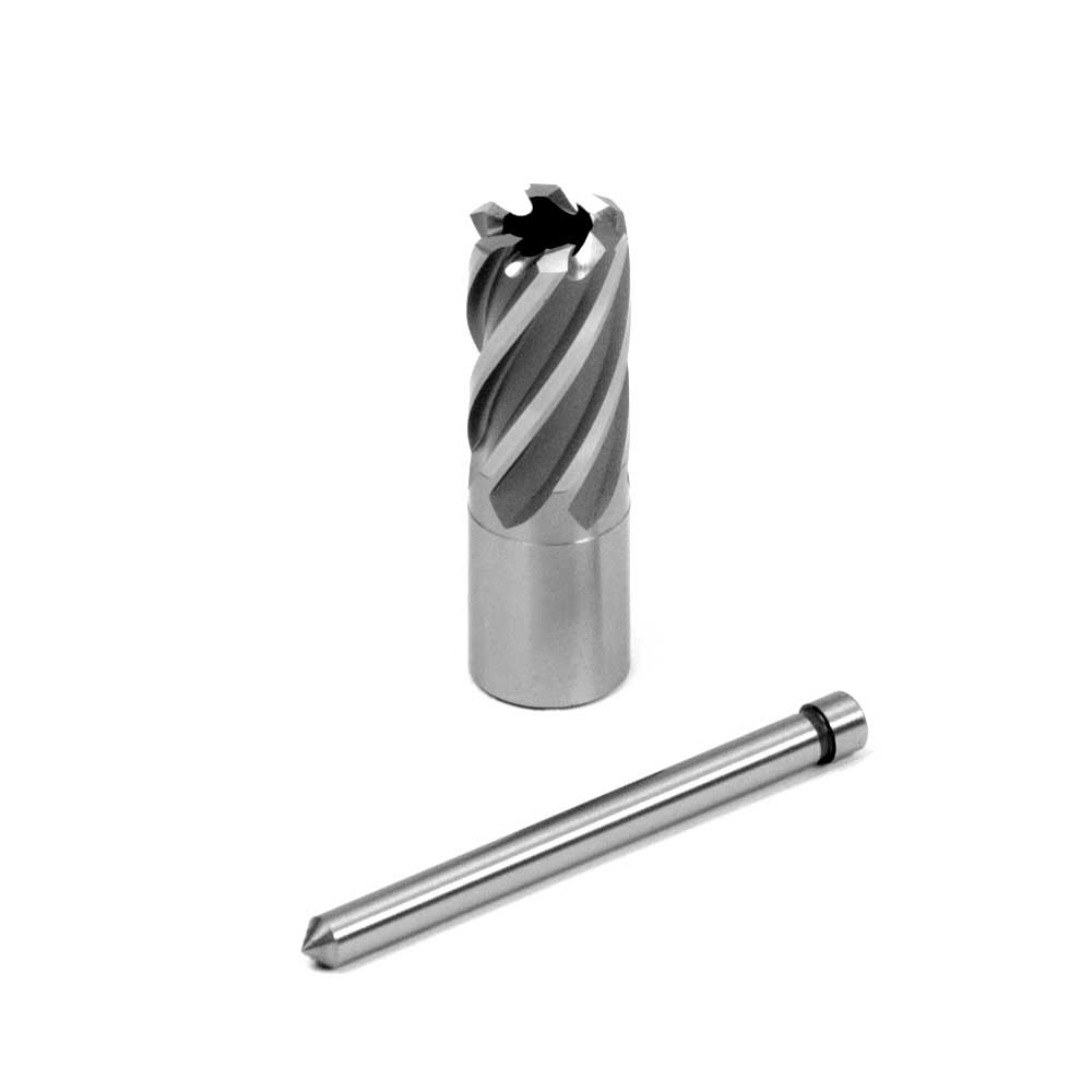 Cyclone HSS Premium Grade Annular Cutter, 7/16 in dia x 1 in Depth, 3/4 in Weldon Shank